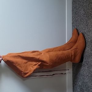 Over the Knee Faux Suede Boots
